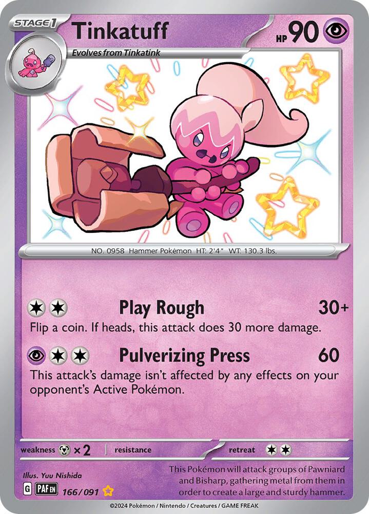 Tinkatuff - 166/091  - SV: Paldean Fates (PAF)