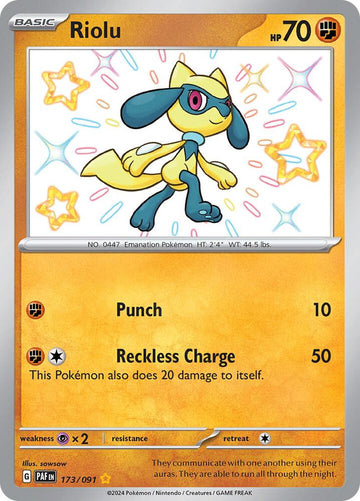 Riolu - 173/091 - SV: Paldean Fates (PAF)
