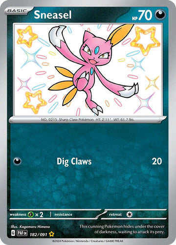 Sneasel - 182/091 - SV: Paldean Fates (PAF)