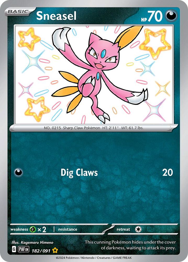 Sneasel - 182/091 - SV: Paldean Fates (PAF)