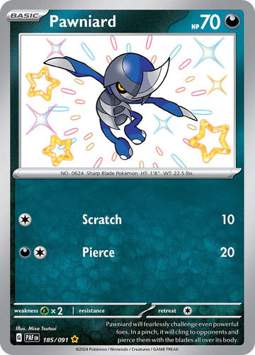 Pawniard - 185/091  - SV: Paldean Fates (PAF)