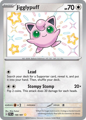 Jigglypuff - 198/091 - SV: Paldean Fates (PAF)