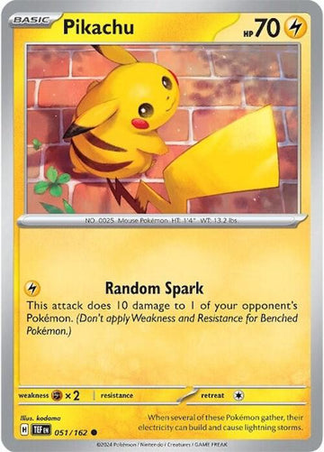 Pikachu 051/162 - SV05: Temporal Forces (TEF)