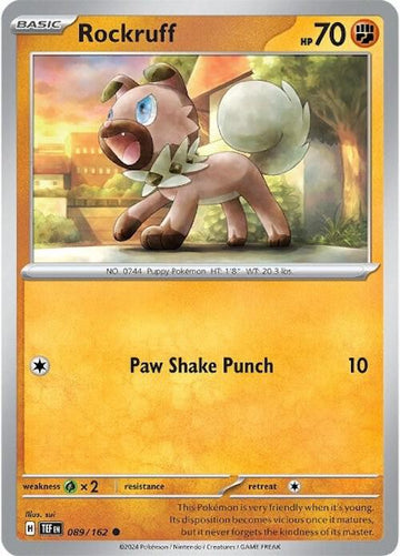 Rockruff 089/162- SV05: Temporal Forces (TEF)