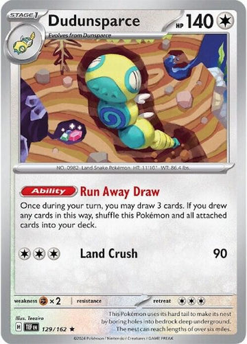 Dudunsparce 129/162- SV05: Temporal Forces (TEF)