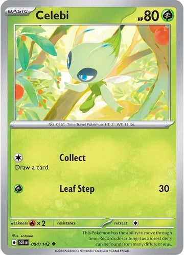 Celebi - SV07: Stellar Crown 004/142 / Uncommon (SCR)