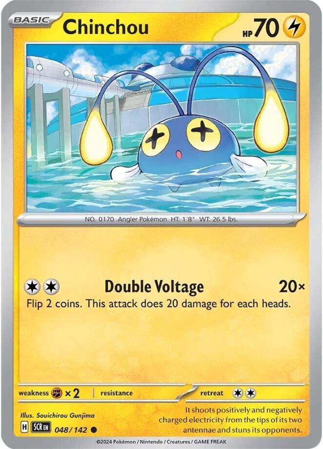 Chinchou - SV07: Stellar Crown 048/142 / Common (SCR)