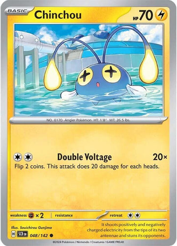 Chinchou - SV07: Stellar Crown 048/142 / Common (SCR)