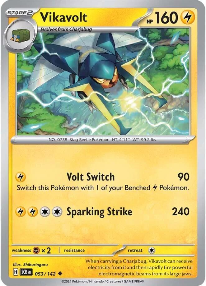 Vikavolt - SV07: Stellar Crown 053/142 / Uncommon(SCR)