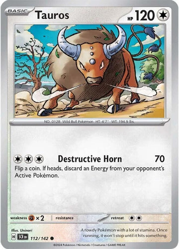 Tauros - SV07: Stellar Crown 112/142 / Common (SCR)