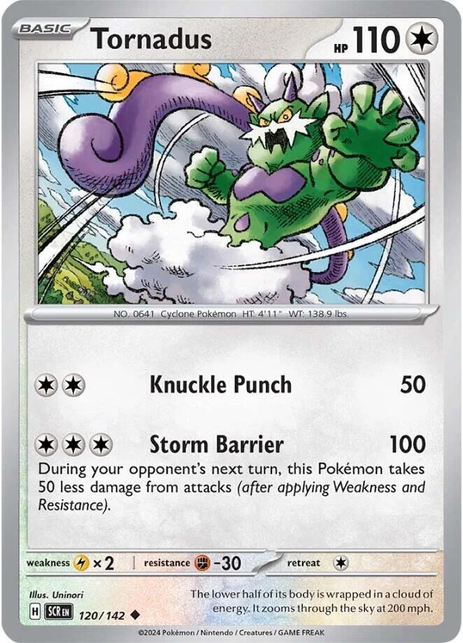 Tornadus - SV07: Stellar Crown 120/142 / Uncommon (SCR)