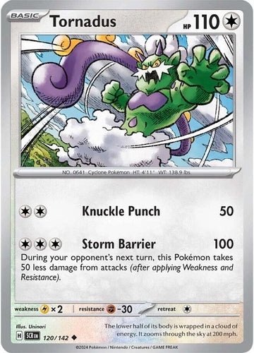 Tornadus - SV07: Stellar Crown 120/142 / Uncommon (SCR)