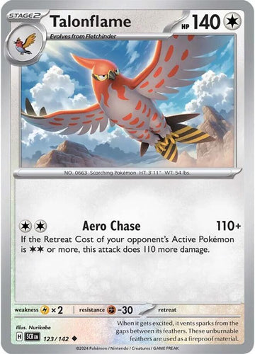 Talonflame - SV07: Stellar Crown 123/142 / Uncommon (SCR)