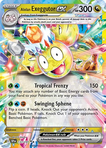 Alolan Exeggutor ex - 133/191 - SV08: Surging Sparks (SSP)