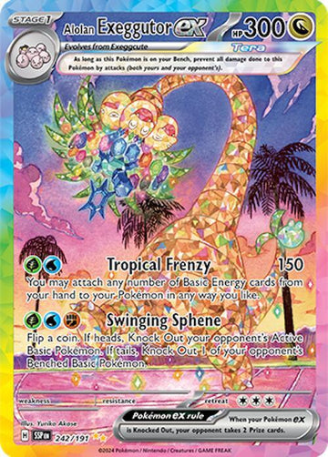 Alolan Exeggutor ex - 242/191 - SV08: Surging Sparks (SSP)