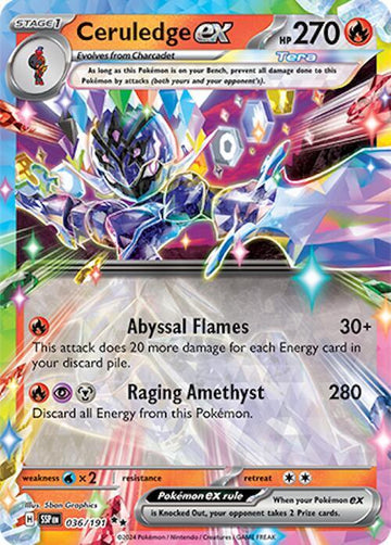 Ceruledge ex 036/191 - SV08: Surging Sparks (SSP)