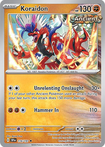 Koraidon 116/191 - SV08: Surging Sparks (SSP)