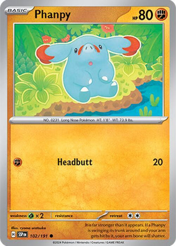 Phanpy - 102/191 - SV08: Surging Sparks (SSP)