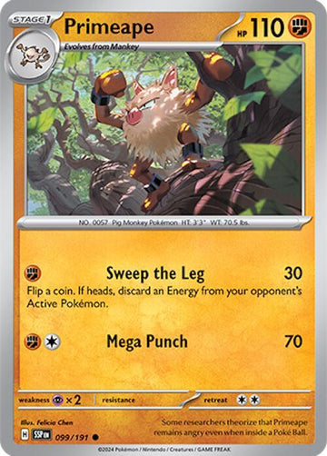 Primeape 099/191 - SV08: Surging Sparks (SSP)
