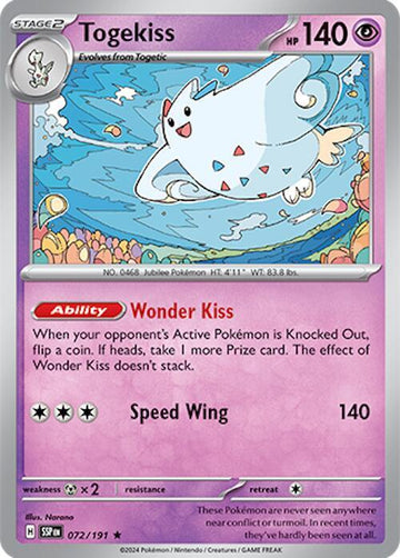 Togekiss 072/191 - SV08: Surging Sparks (SSP)