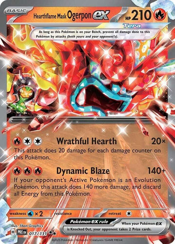 Hearthflame Mask Ogerp017/131 - SV: Prismaticon ex -  Evolutions (PRE)