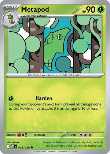Metapod -  002/159  - SV09: Journey Together (JTG)