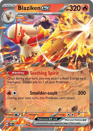 Blaziken ex - 024/159 -  SV09: Journey Together (JTG)