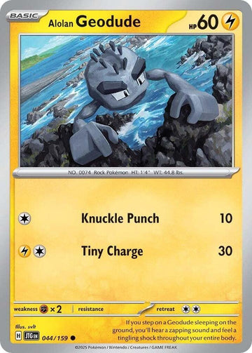 Alolan Geodude - 044/159 - SV09: Journey Together (JTG)