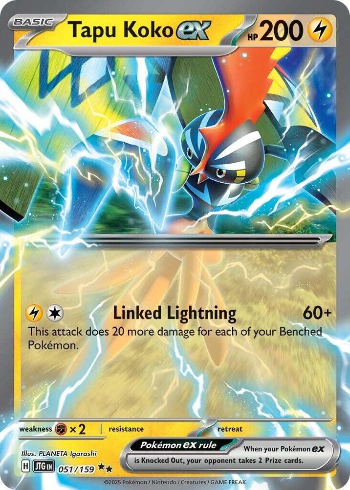 Tapu Koko ex - 051/159 - SV09: Journey Together (JTG)