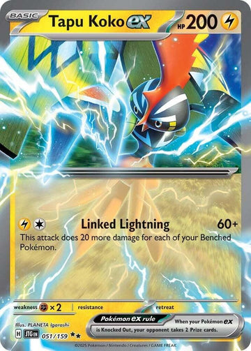 Tapu Koko ex - 051/159 - SV09: Journey Together (JTG)