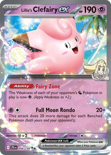 Lillie's Clefairy ex - 056/159 - SV09: Journey Together (JTG)