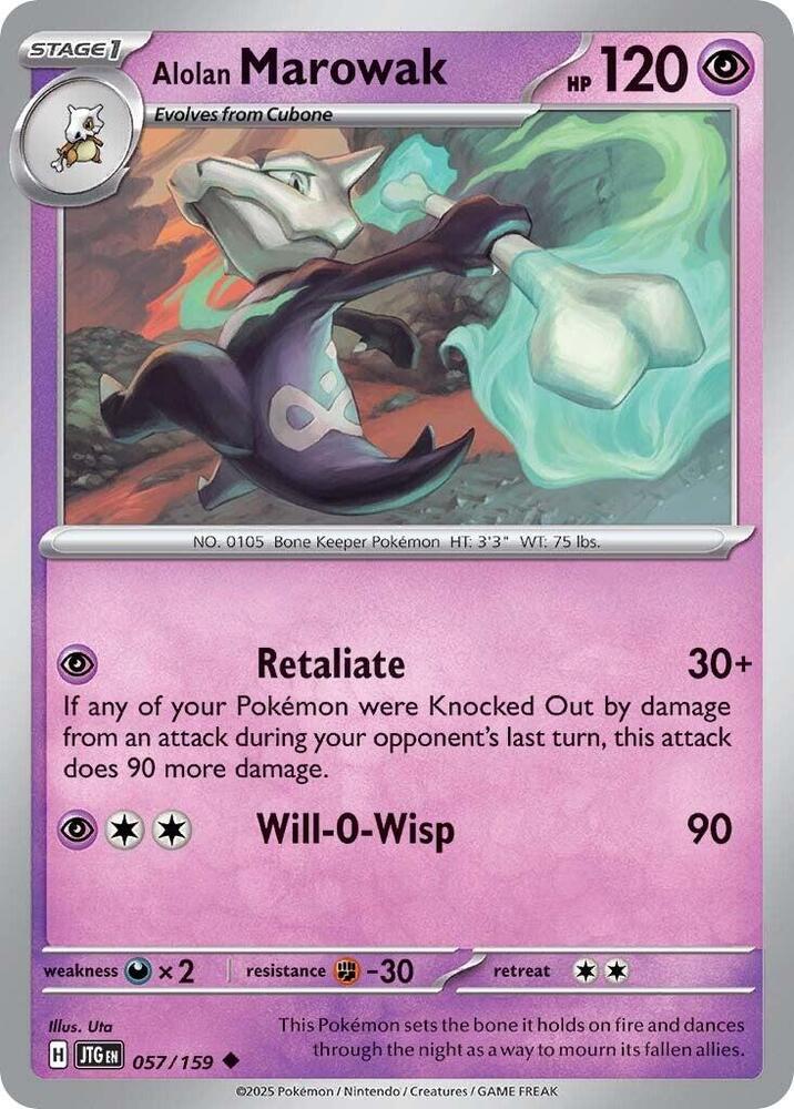 Alolan Marowak - 057/159  - SV09: Journey Together (JTG)