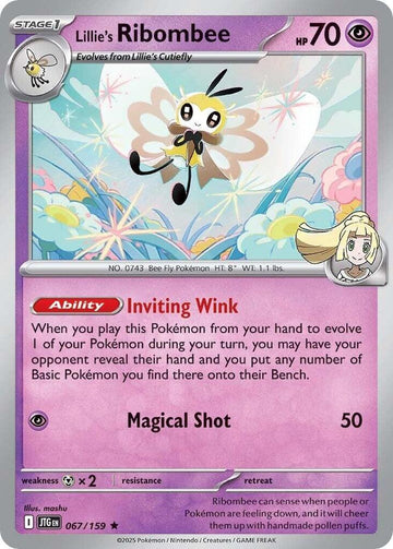 Lillie's Ribombee - 067/159 - SV09: Journey Together (JTG)