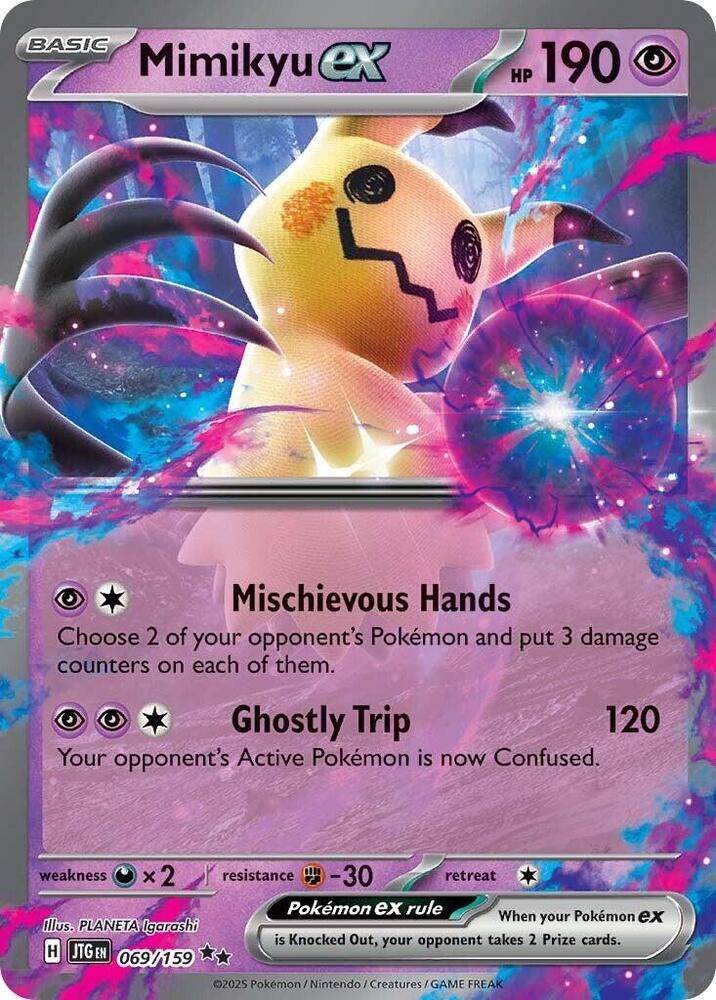 Mimikyu ex - 069/159 -  SV09: Journey Together (JTG)