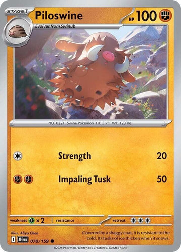 Piloswine -  078/159  - SV09: Journey Together (JTG)