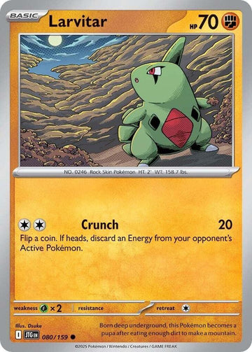 Larvitar - 080/159 -  SV09: Journey Together (JTG)