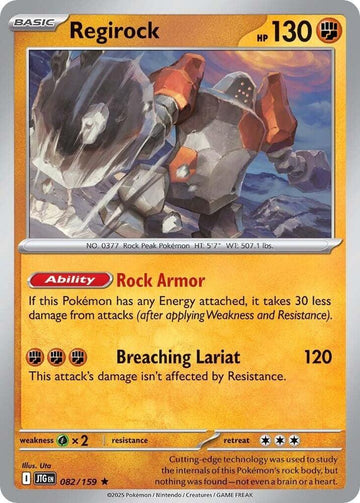 Regirock -  082/159  - SV09: Journey Together (JTG)
