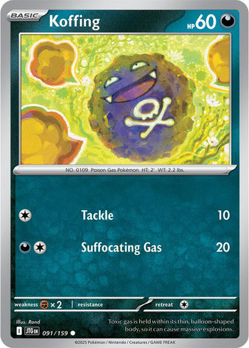 Koffing -  091/159  - SV09: Journey Together (JTG)