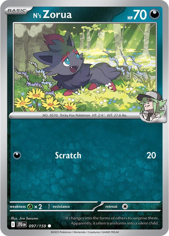 N's Zorua - 097/159 - SV09: Journey Together (JTG)