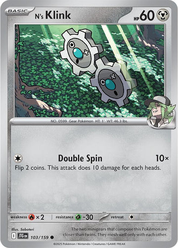 N's Klink - 103/159 - SV09: Journey Together (JTG)