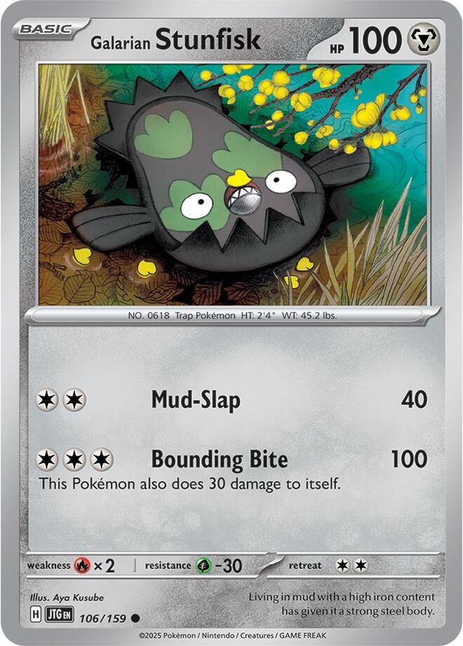 Galarian Stunfisk -106/159-  SV09: Journey Together (JTG)