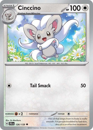 Cinccino - 126/159 - SV09: Journey Together (JTG)