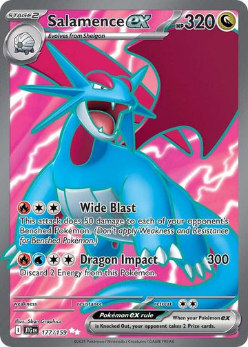 Salamence ex - 177/159 - SV09: Journey Together (JTG)