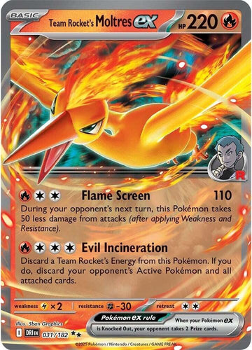 Team Rocket's Moltres ex - 031/182 - SV10: Destined Rivals (DRI)