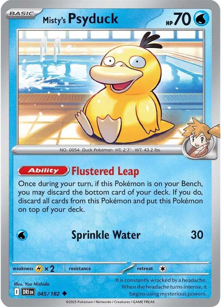 Misty's Psyduck - 045/182 - SV10: Destined Rivals (DRI)