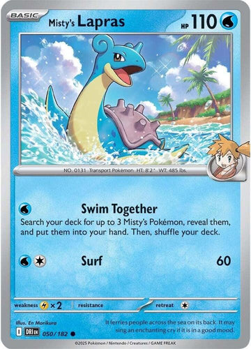 Misty's Lapras - 050/182 - SV10: Destined Rivals (DRI)