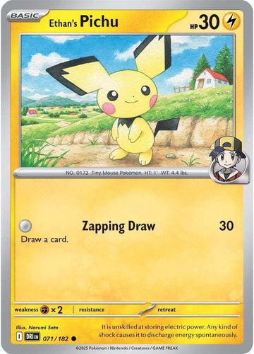 Ethan's Pichu -  071/182  - SV10: Destined Rivals (DRI)