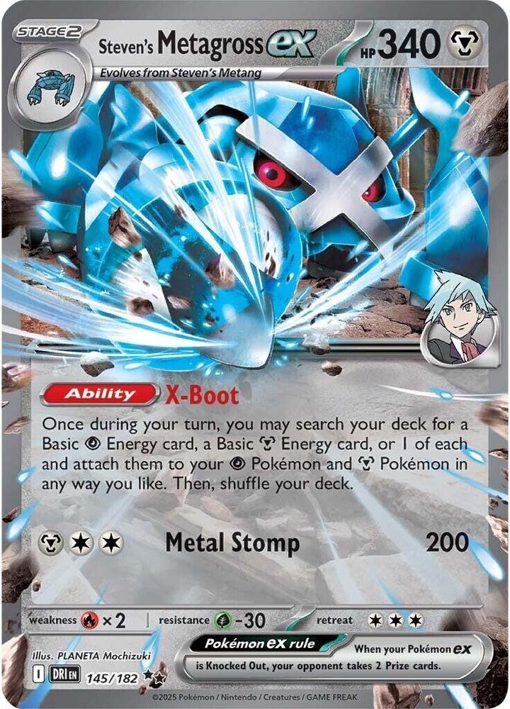 Steven's Metagross ex -  145/182 - SV10: Destined Rivals (DRI)