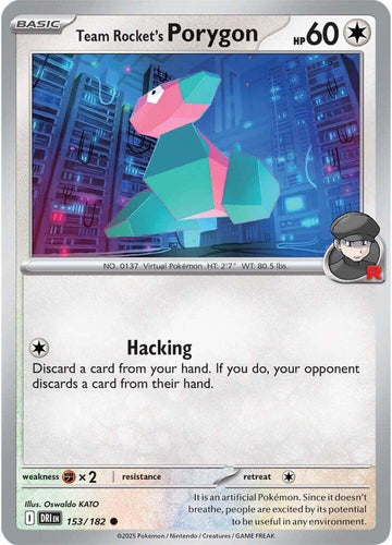 Team Rocket's Porygon - 153/182 - SV10: Destined Rivals (DRI)