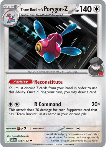 Team Rocket's Porygon-Z - 155/182 - SV10: Destined Rivals (DRI)